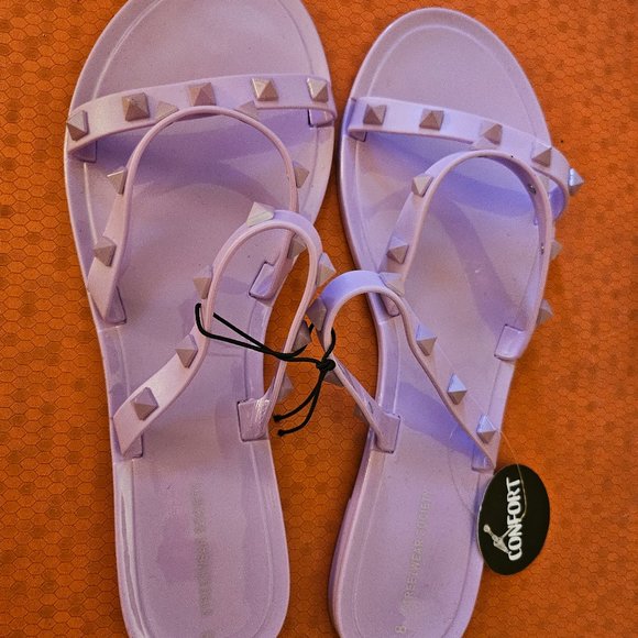 Purple Sandals Size 8 - Picture 2 of 2